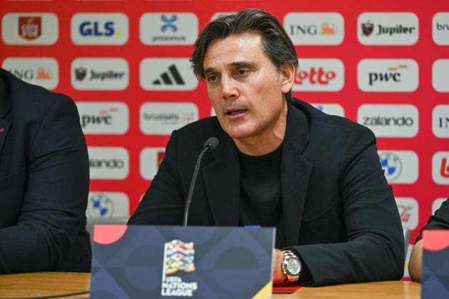 261002 Belgium vs Turkey Head Coach Vincenzo Montella of Turkey pictured during a soccer game between the national teams of Belgium and Turkey on matchday 3 in group A1 in the Nations League , league phase , on Friday 2 October 2026 in Liege , Belgium .(Photo by David Catry Isosport) Liege Belgium  Copyright: xDavidxCatryx 20261002DC2_9893A