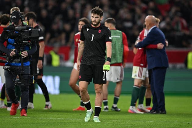 IPA89234178 - Khvicha Kvaratskhelia (Georgia) during the Nations League, Matchday 3, League B Group B2, between Hungary and Georgia, on October 2, 2026, at the Puskás Arena in Budapest, Hungary  Copyright: xVincenzoxOrlando IPAxSportx xx IPA89234178