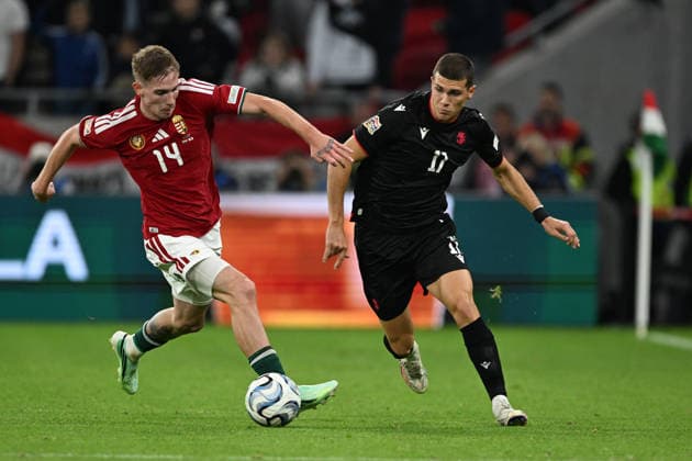 IPA89234179 - Bendeguz Bolla (Hungary) during the Nations League, Matchday 3, League B, Group B2, between Hungary and Georgia, on October 2, 2026, at the Puskás Arena in Budapest, Hungary  Copyright: xVincenzoxOrlando IPAxSportx xx IPA89234179