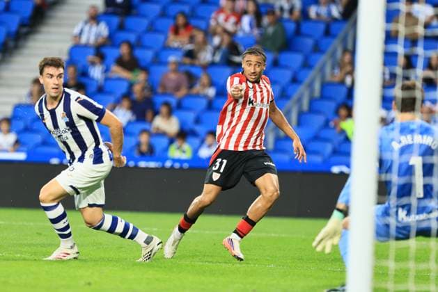 ESP: Euskal Herria Txapela Real Sociedad - Atletico Madrid Johaneko Louis-Jean of Athletic during friendly match Euskal Herria Txapela 2026-27 between Real Sociedad - Atletico Madrid played at Anoeta Stadium in Gipuzcoa on September 14, 2026 in Spain Spain Futbol Copyright: xAgenciaxLOFx