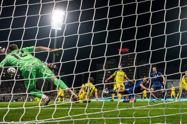 261002 Nikola Katic of Bosnia and Herzegovina during the Nations League football match between Bosnia and Herzegovina and Sweden on October 2, 2026 in Zenica. Photo: Ludvig Thunman BILDBYRAN kod LT LT0823 fotboll football soccer fotball nations league uefa nations league bosnia and herzegovina sverige sweden sverige a bbeng Copyright: LUDVIGxTHUNMAN BB261002LT230