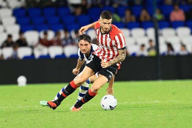 ESP: Euskal Herria Txapela Real Sociedad - Atletico Madrid Oihan Sancet of Athletic during friendly match Euskal Herria Txapela 2026-27 between Real Sociedad - Atletico Madrid played at Anoeta Stadium in Gipuzcoa on September 14, 2026 in Spain Spain Futbol Copyright: xAgenciaxLOFx