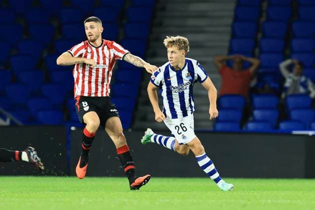 ESP: Euskal Herria Txapela Real Sociedad - Atletico Madrid during friendly match Euskal Herria Txapela 2026-27 between Real Sociedad - Atletico Madrid played at Anoeta Stadium in Gipuzcoa on September 14, 2026 in Spain Spain Futbol Copyright: xAgenciaxLOFx