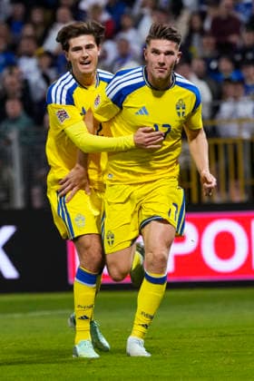ZENICA, BOSNIA AND HERZEGOVINA 20261002 Sweden s Viktor Gyökeres celebrates a goal that was later disallowed during Friday s Nations League soccer match between Bosnia and Herzegovina and Sweden at Bilino Polje stadium in Zenica.