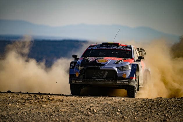IPA89235212 - Driver Thierry Neuville and co-driver Martijn Wydaeghe of the Hyundai Shell Mobis World Rally Team, driving a Hyundai i20 N Rally1, took part in the shakedown during the 2026 FIA World Rally Championship WRC, Motorsport Rallye, WM Rally Italia Sardegna on October 1 in Alghero, Sardinia, Italy.  Copyright: xLucaxBarsali IPAxSportx xx IPA89235212