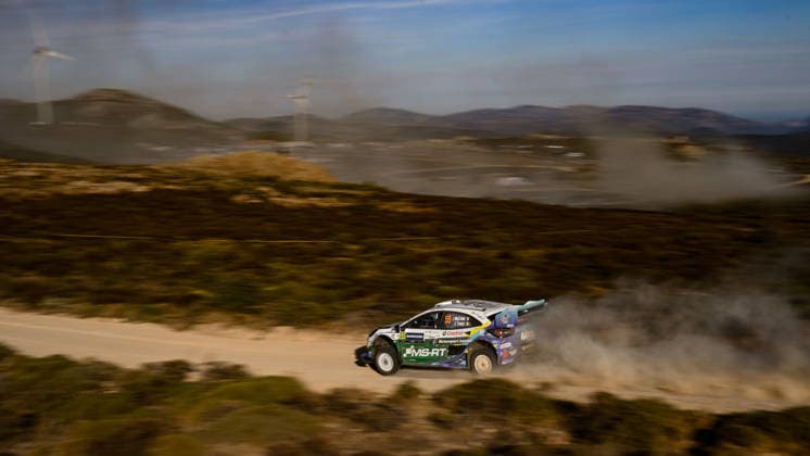 IPA89235218 - 55 Driver Joshua McErlean and Co-Driver Eoin Treacy of the M Ford World Rally Team’s Ford Puma Rally1,They are in 2nd place on the second day of the FIA World Rally Championship WRC, Motorsport Rallye, WM Rally Italia Sardegna 2026 on October 2 in Alghero, Sardinia, Italy  Copyright: xLucaxBarsali IPAxSportx xx IPA89235218