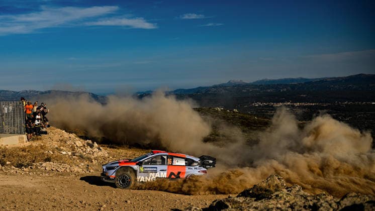 IPA89235226 - ,Driver Thierry Neuville and Co-Driver Martijn Wydaeghe of the Hyundai Shell Mobis World Rally Team, driving the Hyundai i20 N Rally1, face the second day of racing during the 2026 FIA World Rally Championship WRC, Motorsport Rallye, WM Rally Italia Sardegna on October 2 in Alghero, Sardinia, Italy  Copyright: xLucaxBarsali IPAxSportx xx IPA89235226