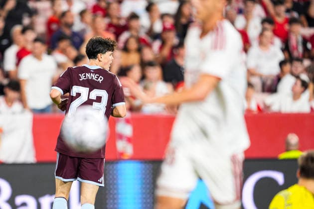 October 2, 2026, Sevilla, Sevilla, Spain: Max Jenner of Aston Villa FC celebrates after scoring his team s third goal during the XV Antonio Puerta Trophy, football match between Sevilla FC and Aston Villa FC at Ramon Sanchez-Pizjuan Stadium on October 2, 2026, in Seville, Spain. Sevilla Spain - ZUMAa181 20261002_zaa_a181_066 Copyright: xJoaquinxCorcherox