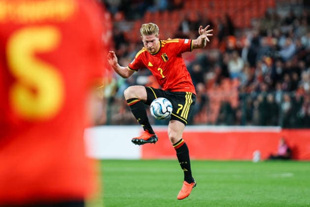 LIEGE, BELGIUM - OCTOBER 02: Kevin De Bruyne (Belgien, 7) UEFA Nations League match between Belgium and Türkiye at Stade Maurice Dufrasne on October 02, 2026 in Liege, Belgium. Copyright: xNatachaxFreisenx