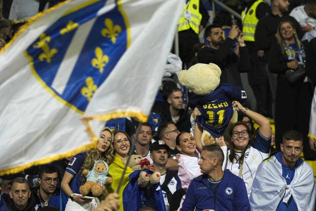 Bosnia and Herzegovina v Sweden - UEFA Nations League ZENICA, BOSNIA AND HERZEGOVINA - OCTOBER 02: Fans gather to sduring the UEFA Nations League Group B4 soccer match between Bosnia and Herzegovina and Sweden at the Kamberovica polje Stadium (Bilino Polje Stadium) in Zenica, Bosnia and Herzegovina on October 02, 2026. Samir Jordamovic Anadolu Sarajevo Bosnia and Herzegovina. Editorial use only. Please get in touch for any other usage.  Copyright: x2026xAnadoluxSamirxJordamovicx