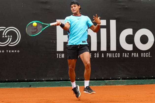 RECORD DATE NOT STATED Boscardin Dias (BRA) vs. Miguel (BRA) at the ATP, Tennis Herren Challenger Curitiba Curitiba (PR), 02 10 2026 - ATP Challenger Curitiba Boscardin Dias Miguel - Tennis player Guto Miguel (BRA) against Pedro Boscardin Dias (BRA) in the quarterfinals of the ATP Challenger Curitiba, at the Graciosa Country Club on the afternoon of Friday, October 2, 2026.(Foto: Edson De Souza Thenews2 imago images) SPO  Copyright: xEdsonxDexSouzax