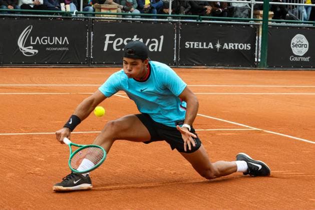 RECORD DATE NOT STATED Boscardin Dias (BRA) vs. Miguel (BRA) at the ATP, Tennis Herren Challenger Curitiba Curitiba (PR), 02 10 2026 - ATP Challenger Curitiba Boscardin Dias Miguel - Tennis player Guto Miguel (BRA) against Pedro Boscardin Dias (BRA) in the quarterfinals of the ATP Challenger Curitiba, at the Graciosa Country Club on the afternoon of Friday, October 2, 2026.(Foto: Edson De Souza Thenews2 imago images) SPO  Copyright: xEdsonxDexSouzax