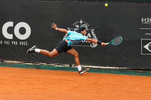 RECORD DATE NOT STATED Boscardin Dias (BRA) vs. Miguel (BRA) at the ATP, Tennis Herren Challenger Curitiba Curitiba (PR), 02 10 2026 - ATP Challenger Curitiba Boscardin Dias Miguel - Tennis player Guto Miguel (BRA) against Pedro Boscardin Dias (BRA) in the quarterfinals of the ATP Challenger Curitiba, at the Graciosa Country Club on the afternoon of Friday, October 2, 2026.(Foto: Edson De Souza Thenews2 imago images) SPO  Copyright: xEdsonxDexSouzax