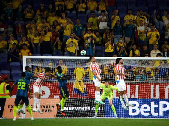 Colombia v Paraguay - International Friendly, Länderspiel, Nationalmannschaft Overview of the friendly match between Colombia and Paraguay at Illustrator in Harrison, New Jersey, on October 2, 2026. Paraguay defeated Colombia 1-0 with a goal by Hugo Benitez. NEW JERSEY United States  Copyright: xDeccioxSerranox originalFilename:serrano-notitle261002_npehh.jpg