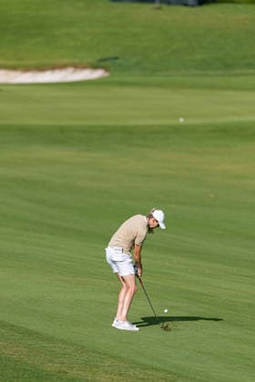 October 2, 2026, Honolulu, Hawaii, USA: MAUDE-AIMEE LEBLANC makes an approach shot from the 10th fairway of Round 2 of the 2026 Lotte Championship at Hoakalei Country Club, Ewa Beach, Hawaii, USA. Honolulu USA - ZUMAm310 20261002_zsp_m310_016 Copyright: xElliotxMilesx