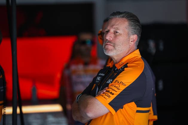 BROWN Zak (usa), CEO of of McLaren Racing, portrait F1 GP 16 Bahrain 2026 in Malaysia KIMI ANTONELLI Andrea (ita), Mercedes AMG F1 Team W16, portrait F1 GP 16 Bahrain 2026 in Malaysia BROWN Zak (usa), CEO of of McLaren Racing, portrait during the 2026 Formula 1 Bahrain Grand Prix in Malaysia, 16th round of the 2026 Formula One World Championship, WM, Weltmeisterschaft from October 2 to 4, 2026 on the Sepang International Circuit, in Sepang, Malaysia - Photo Antonin Vincent DPPI Malaysia