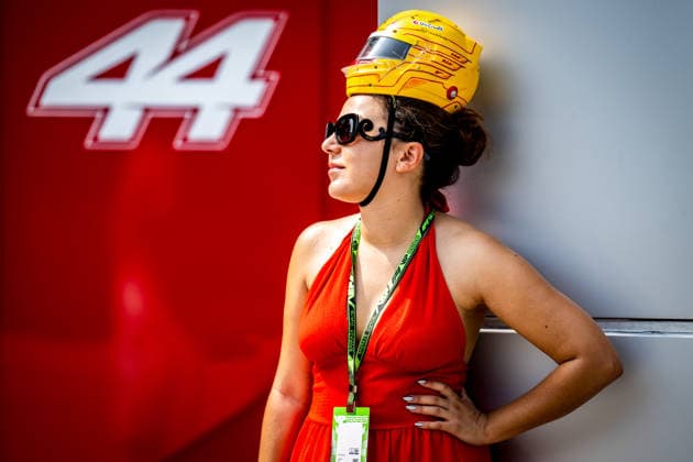 F1 Supporter (Hamilton) during Practice sessions of Saturday of Formula 1 Gulf Air Bahrain Grand Prix in Malaysia 2026 at Sepang International Circuit in Sepang, Malaysia. Round 16 of 23 of the 2026 FIA Formula One World Championship, WM, Weltmeisterschaft held October 2-4, 2026. The race was relocated from Bahrain to Malaysia and held at Sepang International Circuit. Formula 1 Gulf Air Bahrain Grand Prix in Malaysia 2026 - Round 16 of 23 - Sepang International Circuit, Sepang, Malaysia F1-2026-R04-BHR