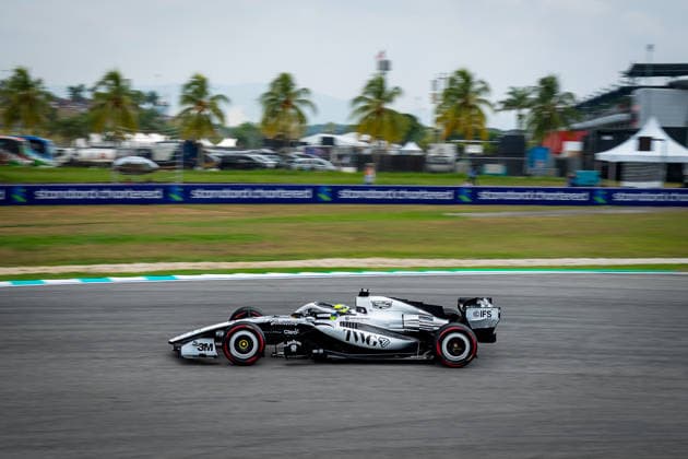 Valtteri Bottas (FIN) - Cadillac Formula 1 Team during Practice sessions of Saturday of Formula 1 Gulf Air Bahrain Grand Prix in Malaysia 2026 at Sepang International Circuit in Sepang, Malaysia. Round 16 of 23 of the 2026 FIA Formula One World Championship, WM, Weltmeisterschaft held October 2-4, 2026. The race was relocated from Bahrain to Malaysia and held at Sepang International Circuit. Formula 1 Gulf Air Bahrain Grand Prix in Malaysia 2026 - Round 16 of 23 - Sepang International Circuit, Sepang, Malaysia F1-2026-R04-BHR