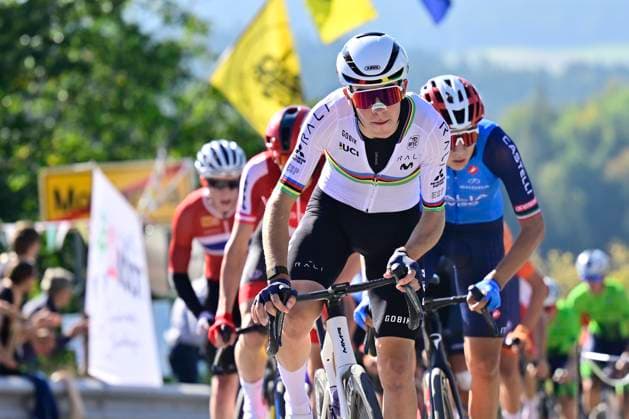 UEC 2026 Road European Championships Ljubljana 03 10 2026 LJUBLJANA, SLOVENIA - OCTOBER 03 : Noval Suarez Benjamin (Spain) during the Men Junior cycling road race of the 2026 UEC Road European Championships Ljubljana. An UCI Continental Championships cycling race of 110,5 km with start and finish in Sencur on October 3, 2026 in Ljubljana, Slovenia, 03 10 2026 Ljubljana Slovenia  Copyright: xJanxDexMeuleneirx