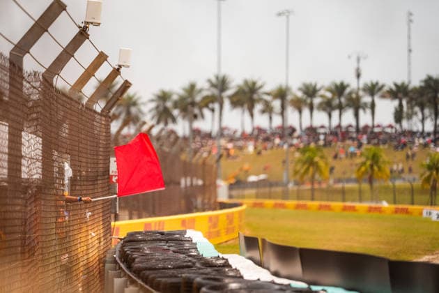 2026 Formula 1 Gulf Air Bahrain Grand Prix - Malaysia Red flag on Saturday during the 2026 Formula 1 Gulf Air Bahrain Grand Prix in Malaysia at Sepang International Circuit in Kuala Lumpur, Malaysia, on October 3, 2026. Photo by Antoine Lapeyre Reveries Agency ABACAPRESS.COM Kuala Lumpur Malaysia  Copyright: xAntoinexLapeyre ReveriesxAgency ABACAx