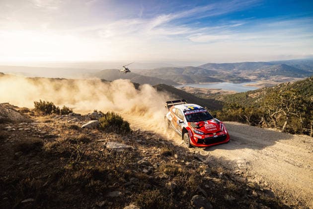 AUTO - WRC, Motorsport Rallye, WM - RALLY ITALIA SARDEGNA 2026 99 Oliver SOLBERG, Elliott EDMONDSON, TOYOTA GR Yaris Rally1, action during the 2026 Rally Italia Sardegna, 13th round of the 2026 WRC World Rally Car Championship, from October 1 to 4, 2026 at Alghero, Italy - AlgheroItaly  Copyright: xNikosxKatikisx