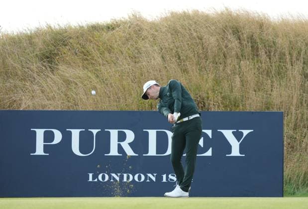 Matthew Jordan on the 2nd tee Alfred Dunhill Links Championship, Round 3, Kingsbarns Golf Links, Fife, UK, Scotland - 03 Oct 2026 United Kingdom  Copyright: xStuartxWallace Shutterstockx 17183186t