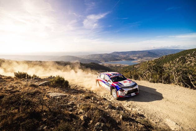 AUTO - WRC, Motorsport Rallye, WM - RALLY ITALIA SARDEGNA 2026 38 Conner MARTELL, Alessandro GELSOMINO, LANCIA Ypsilon HF, action during the 2026 Rally Italia Sardegna, 13th round of the 2026 WRC World Rally Car Championship, from October 1 to 4, 2026 at Alghero, Italy - AlgheroItaly  Copyright: xNikosxKatikisx