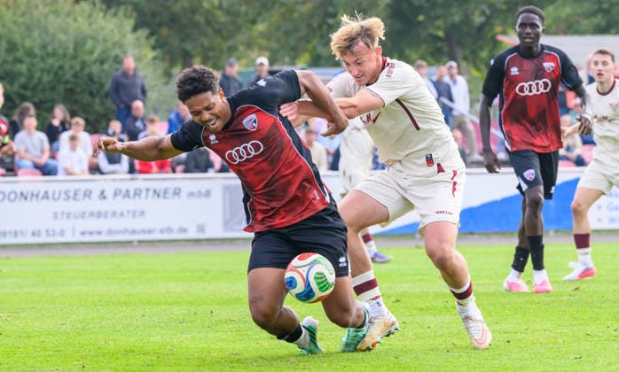 03.10.2026 - Fussball Amateurfussball - Saison 2026 2027 - Bayernliga??? 13. Spieltag: ASV Neumarkt - FC Ingolstadt 04 2 FCI ???- - xwoxzix - Niklas Sommer (24, FC Ingolstadt 2 ) Elias Meyer (8, ASV Neumarkt )