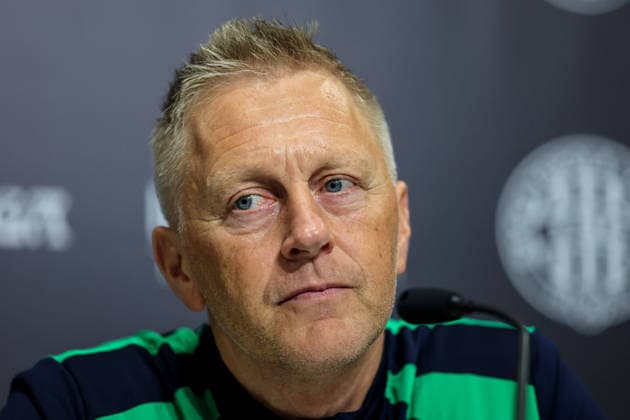 Republic of Ireland press conference, PK, Pressekonferenz TSC Arena, BaÄka Topola, Serbia 3 10 2026 Manager Heimir Hallgrimsson Heimir Hallgrimsson 3 10 2026  Copyright: xx RB1_3322