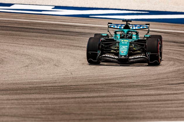 RECORD DATE NOT STATED 3rd October 2026; Sepang IC, Kuala Lumpur, Malaysia; Formula 1, Bahrain Grand Prix, Qualifying Day; Lance Stroll (18) of Canada and Aston Martin Aramco Formula One Team during Free Practice 3 at the Bahrain Grand Prix StephenxBlackberry