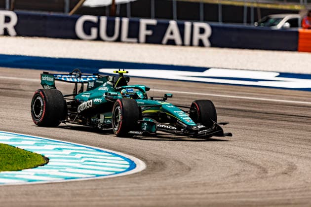 RECORD DATE NOT STATED 3rd October 2026; Sepang IC, Kuala Lumpur, Malaysia; Formula 1, Bahrain Grand Prix, Qualifying Day; Fernando Alonso (14) of Spain and Aston Martin Aramco Formula One Team during Free Practice 3 at the Bahrain Grand Prix StephenxBlackberry