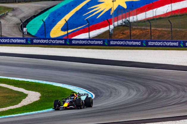 RECORD DATE NOT STATED 3rd October 2026; Sepang IC, Kuala Lumpur, Malaysia; Formula 1, Bahrain Grand Prix, Qualifying Day; Max Verstappen (3) of Netherlands and Oracle Red Bull Racing during Free Practice 3 at the Bahrain Grand Prix StephenxBlackberry