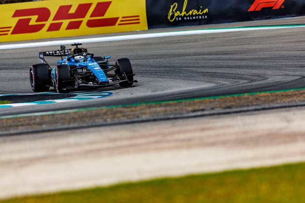 RECORD DATE NOT STATED 3rd October 2026; Sepang IC, Kuala Lumpur, Malaysia; Formula 1, Bahrain Grand Prix, Qualifying Day; Alexander Albon (23) of Thailand and Atlassian Williams F1 Team during Free Practice 3 at the Bahrain Grand Prix StephenxBlackberry