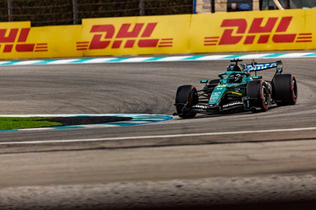 RECORD DATE NOT STATED 3rd October 2026; Sepang IC, Kuala Lumpur, Malaysia; Formula 1, Bahrain Grand Prix, Qualifying Day; Lance Stroll (18) of Canada and Aston Martin Aramco Formula One Team during Free Practice 3 at the Bahrain Grand Prix StephenxBlackberry