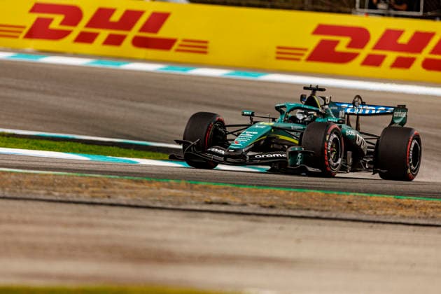 RECORD DATE NOT STATED 3rd October 2026; Sepang IC, Kuala Lumpur, Malaysia; Formula 1, Bahrain Grand Prix, Qualifying Day; Lance Stroll (18) of Canada and Aston Martin Aramco Formula One Team during Free Practice 3 at the Bahrain Grand Prix StephenxBlackberry