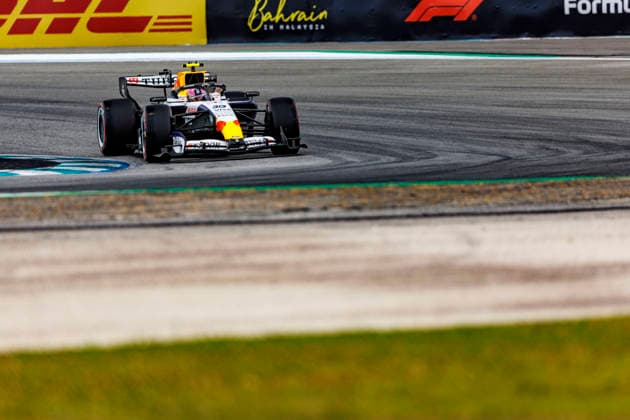 RECORD DATE NOT STATED 3rd October 2026; Sepang IC, Kuala Lumpur, Malaysia; Formula 1, Bahrain Grand Prix, Qualifying Day; Liam Lawson (30) of New Zealand and Visa Cash App Racing Bulls Formula One Team during Free Practice 3 at the Bahrain Grand Prix StephenxBlackberry