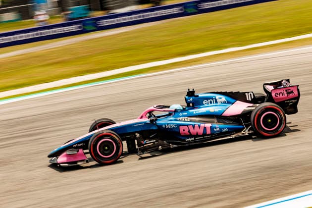 RECORD DATE NOT STATED 3rd October 2026; Sepang IC, Kuala Lumpur, Malaysia; Formula 1, Bahrain Grand Prix, Qualifying Day; Pierre Gasly (10) of France and BWT Alpine Formula One Team during Free Practice 3 at the Bahrain Grand Prix StephenxBlackberry