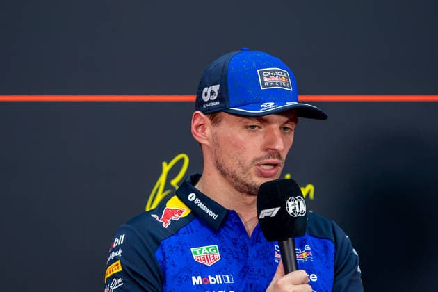 3rd October 2026; Sepang IC, Kuala Lumpur, Malaysia; Formula 1, Bahrain Grand Prix, Qualifying Day; Max Verstappen (3) of the Netherlands and Oracle Red Bull Racing at the press conference, PK, Pressekonferenz DavidxAsh