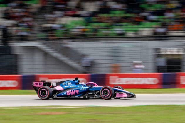 3rd October 2026; Sepang IC, Kuala Lumpur, Malaysia; Formula 1, Bahrain Grand Prix, Qualifying Day; Pierre Gasly (10) of France and BWT Alpine Formula One Team heads off on the 3rd and final practice session DavidxAsh