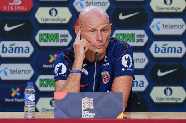 Soccer, Nations League: Portugal vs. Norway, Nations League Porto, Portugal 20261003 National team coach Stale Solbakken during a press conference ahead of training at Estadio do Dragão on the day of the match against Portugal. Photo: Lise Aserud, NTB, Porto, Portugal. EDITORIAL USE ONLY. RESTRICTED USE FOR BETTING COMPANIES.  Copyright: xLisexAserudxx xNTBx