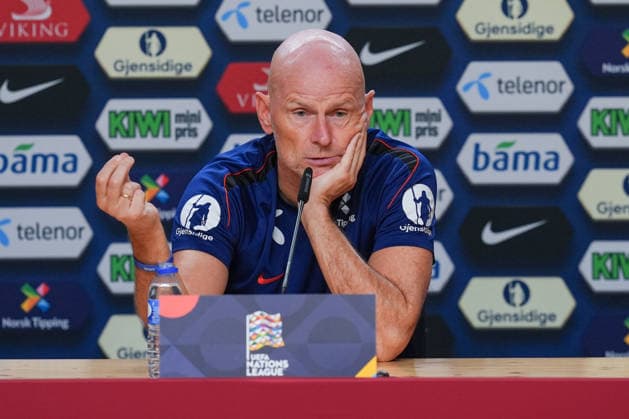 Soccer, Nations League: Portugal vs. Norway, Nations League Porto, Portugal 20261003 National team coach Stale Solbakken during a press conference ahead of training at Estadio do Dragão on the day of the match against Portugal. Photo: Lise Aserud, NTB, Porto, Portugal. EDITORIAL USE ONLY. RESTRICTED USE FOR BETTING COMPANIES.  Copyright: xLisexAserudxx xNTBx