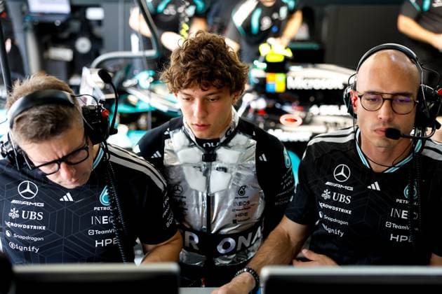 KIMI ANTONELLI Andrea (ita), Mercedes AMG F1 Team W16, portrait F1 GP 16 Bahrain 2026 in Malaysia during the 2026 Formula 1 Bahrain Grand Prix in Malaysia, 16th round of the 2026 Formula One World Championship, WM, Weltmeisterschaft from October 2 to 4, 2026 on the Sepang International Circuit, in Sepang, Malaysia - Photo Jiri Krenek Active Pictures Malaysia