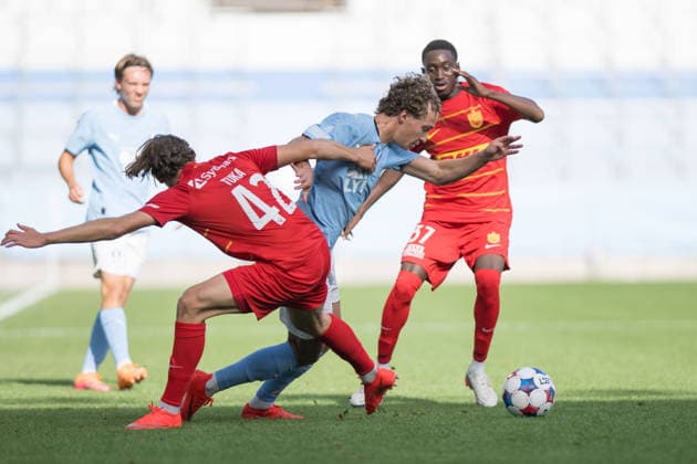 261003 Anton Höög of Malmö FF during the Friendly match between Malmö FF and FC Nordsjälland on October 3, 2026 in Malmö. Photo: Avdo Bilkanovic BILDBYRAN COP 115 AB0391 fotboll football soccer fotball träningsmatch friendly match malmö ff fc nordsjälland bbeng fotboll football soccer fotball träningsmatch friendly match malmö ff fc nordsjälland bbeng Copyright: AVDOxBILKANOVIC BB261003AB010