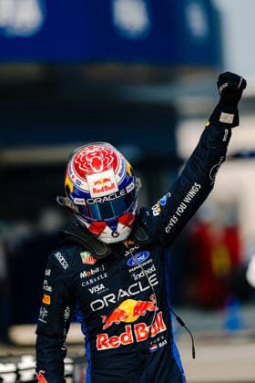 2026 Malaysian GP - Sepang Circuit - Pilots MAX VERSTAPPEN (NED) of Oracle Red Bull Racing Qualifying Parc Ferme on Saturday during the 2026 Formula 1 Gulf Air Bahrain Grand Prix in Malaysia at Sepang International Circuit on October 3, 2026. Photo by Tan Jun Da ABACAPRESS.COM Kuala Lumpur Malaysia  Copyright: xJunxDaxTan ABACAx