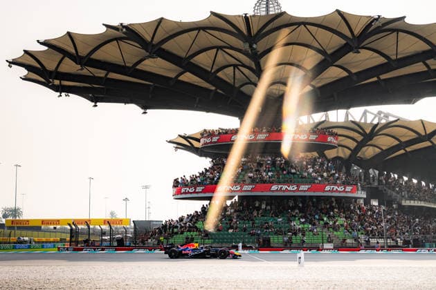 2026 Malaysian GP - Sepang Circuit MAX VERSTAPPEN 1 (NED) of Oracle Red Bull Racing (Red Bull Racing RB22) on Saturday during the 2026 Formula 1 Gulf Air Bahrain Grand Prix in Malaysia at Sepang International Circuit in Kuala Lumpur, Malaysia, on October 3, 2026. Photo by Antoine LAPEYRE Reveries Agency ABACAPRESS.COM Kuala Lumpur Malaysia  Copyright: xAntoinexLapeyre ReveriesxAgency ABACAx
