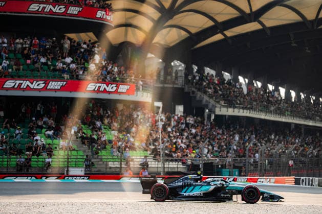2026 Malaysian GP - Sepang Circuit ANDREA KIMI ANTONELLI 12 (ITA) of Mercedes-AMG PETRONAS Formula One Team (Mercedes-AMG F1 W17) on Saturday during the 2026 Formula 1 Gulf Air Bahrain Grand Prix in Malaysia at Sepang International Circuit in Kuala Lumpur, Malaysia, on October 3, 2026. Photo by Antoine LAPEYRE Reveries Agency ABACAPRESS.COM Kuala Lumpur Malaysia  Copyright: xAntoinexLapeyre ReveriesxAgency ABACAx