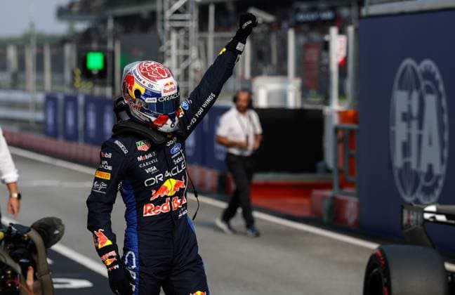 VERSTAPPEN Max (nld), Red Bull Racing Ford RB22, portrait F1 GP 16 Bahrain 2026 in Malaysia qualifications, during the 2026 Formula 1 Bahrain Grand Prix in Malaysia, 16th round of the 2026 Formula One World Championship, WM, Weltmeisterschaft from October 2 to 4, 2026 on the Sepang International Circuit, in Sepang, Malaysia - Photo Jiri Krenek Active Pictures Malaysia