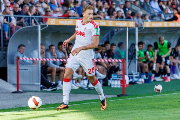 KOELN, GERMANY - OCTOBER 3, 2026: Sebastian Sebulonsen (1. FC Köln, 28) during the friendly match between FC Viktoria Köln vs. 1. FC Köln at the Sportpark Hoehenberg on October 3, 2026 in Koeln, Germany. DFL REGULATIONS PROHIBIT ANY USE OF PHOTOGRAPHS AS IMAGE SEQUENCES AND OR QUASI-VIDEO. Nordrhein-Westfalen Germany Copyright: xLeahxKohringx