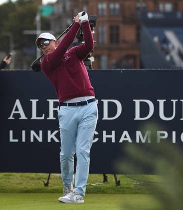 Alfred Dunhill Links Championship Luke Donald tees off the 2nd hole during the Alfred Dunhill Links Championship at St Andrews, St Andrews 03 10 2026 UK Newspapers OUT Copyright: xKrisxCargillx FIL-24023-0019