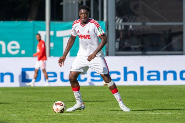 Assad Kotya Fofana (1. FC Koeln, 46) am Ball. FC Viktoria Koeln vs. FC Hansa Rostock , Fussball, 3. Liga, 05. Spieltag, Saison 2026 2027, 11.09.2026 DFL DFB Regulations prohibit any use of Photographs as image sequences and or Quasivideo FC Viktoria Koeln vs. FC Hansa Rostock, Fussball, 3. Liga, 05. Spieltag, Saison 2026 2027, 11.09.2026 Koeln Copyright: xEibner-Pressefoto ThomasxHaeslerx EP_THR